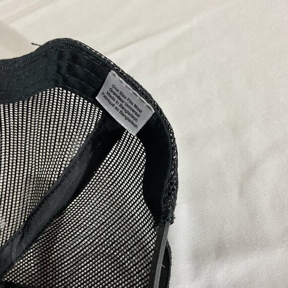 Bass Pro Shops Black Mesh Trucker Hat OSFM - Picture 4 of 6